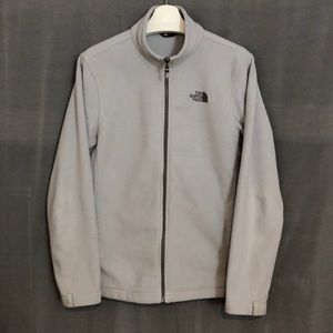 North Face grey/gray FLEECE jacket